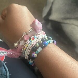 Bracelets that are crafted by me the founder! They are stretchy and durable.